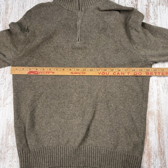 Men's J. Crew Cashmere Blend Sweater 1/4 Zip Sz M Casual Dad - Picture 7 of 10